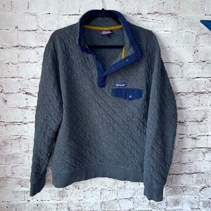 Patagonia Organic Cotton Quilt Snap-T Pullover Size Large